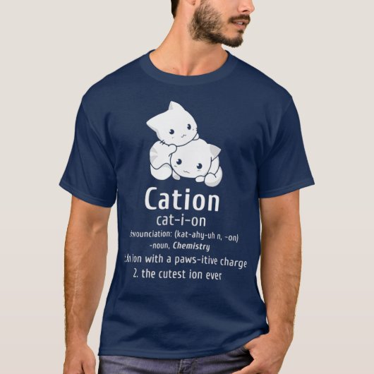 Twee Moles per liter Chemistry Science Pun Funny T-shirt (Voorkant)