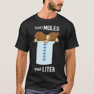 Twee mollen per liter meting Grappige Chemie SC T-shirt