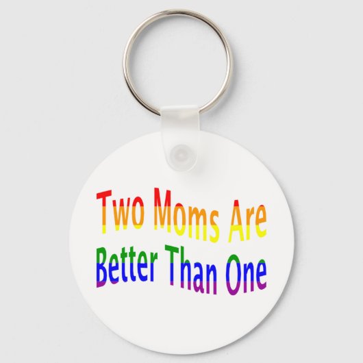 Twee momen beter (regenboog) sleutelhanger (Voorkant)