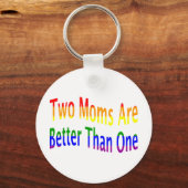 Twee momen beter (regenboog) sleutelhanger (Voorkant)