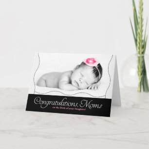 Twee Moms LGBT Gefeliciteerd met de geboorte van e Kaart