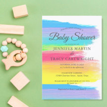 Twee Moms Rainbow Beauful Lesbian Baby shower
