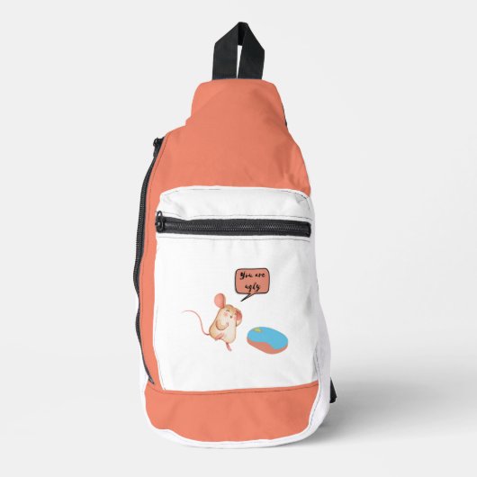 twee monden sling bag (Voorkant)