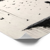 Twee monniken overwegen de schoonheid van bomen en poster (Hoek)