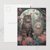 Twee mooie katten Briefkaart (Voorkant / Achterkant)
