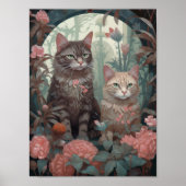 Twee mooie katten poster (Voorkant)