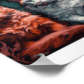 Twee mooie katten poster (Hoek)