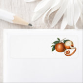 Twee mooie Sinaasappels - Antiek schilderij Etiket (Insitu)