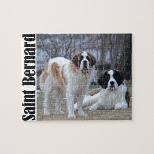 Twee Mooie Sint-Bernards Legpuzzel (Horizontaal)