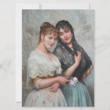 Twee mooie vrouwen uit Venetië, Italië