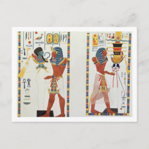 Twee moorden van de Tombs of the Kings of Thebes, Briefkaart