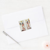 Twee moorden van de Tombs of the Kings of Thebes, Vierkante Sticker (Envelop)