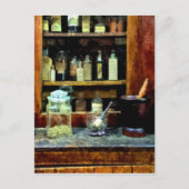 Twee Mortar en Pestles en Glass Jar Briefkaart (Voorkant)