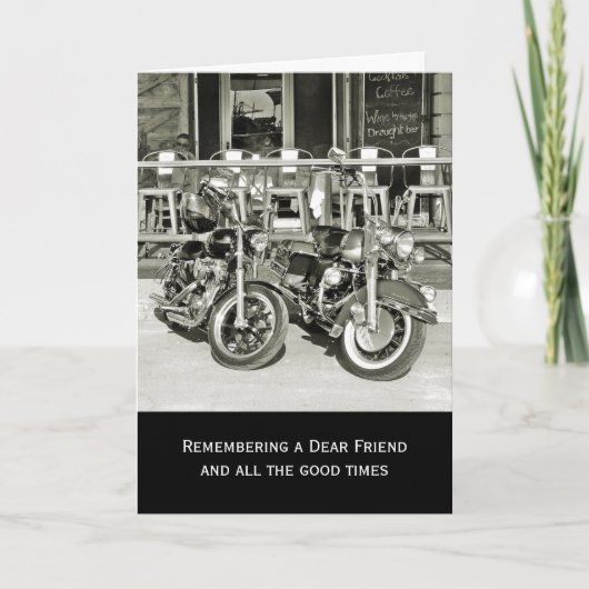 Twee  motorfietsen Sympathy Card Kaart (Voorkant)