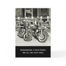 Twee  motorfietsen Sympathy Card