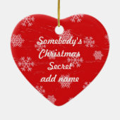 Twee muizen hebben een kerstgeheim versiering keramisch ornament (Achterkant)