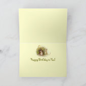 Twee Muizen in het Gras - Gelukkige Verjaardag Kaart (Binnen)