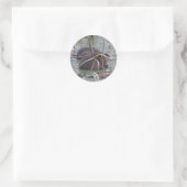 Twee muskusratten ronde sticker (Tas)