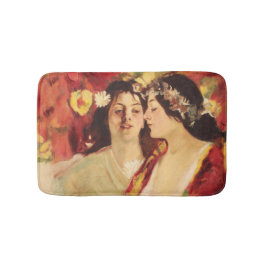 Twee muzen van de lente (door Stefan Luchian) Badmat