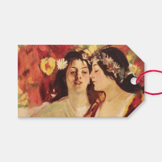 Twee muzen van de lente (door Stefan Luchian) Cadeaulabel (Voorkant (Horizontaal))