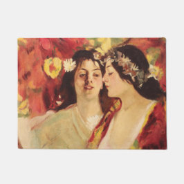 Twee muzen van de lente (door Stefan Luchian) Deurmat