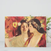 Twee muzen van de lente (door Stefan Luchian) Kaart (Staand voorkant)