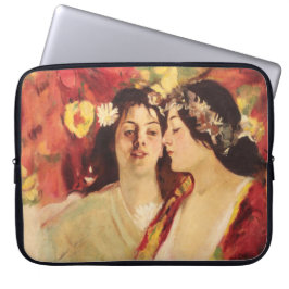 Twee muzen van de lente (door Stefan Luchian) Laptop Sleeve