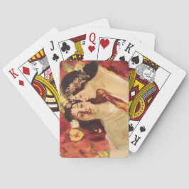 Twee muzen van de lente (door Stefan Luchian) Pokerkaarten