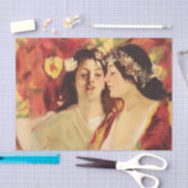 Twee muzen van de lente (door Stefan Luchian) Tissuepapier (Craft)