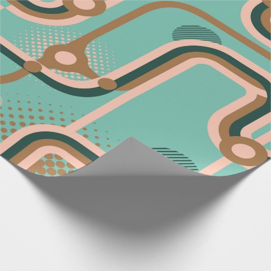 Twee naadloze patronen in verschillende kleuren. A Cadeaupapier (Hoek)