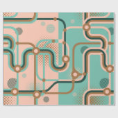 Twee naadloze patronen in verschillende kleuren. A Cadeaupapier (Vlak)