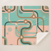 Twee naadloze patronen in verschillende kleuren. A Sherpa Deken (Voorkant (horizontaal))