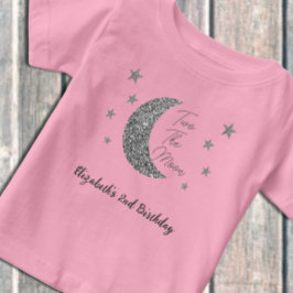 Twee naar de maan 2e verjaardag Baby T-Shirt