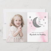 Twee naar de maan 2e verjaardag bedankkaart (Voorkant)