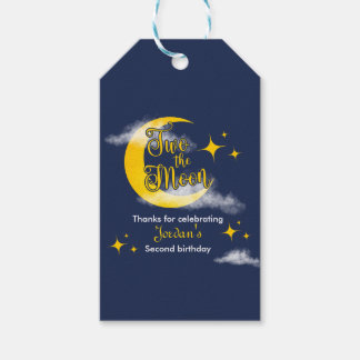 Twee naar de Maan Elegante Geslachtsneutrale 2e Ve Cadeaulabel