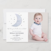 Twee naar de Maan Geslacht Neutraal 2de Verjaardag Kaart (Voorkant)