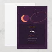 Twee Naar De Maan Kaart (Voorkant / Achterkant)