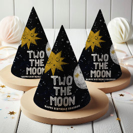Twee naar de Maan Kinderverjaardagsfeestje Feesthoedjes