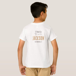 Twee naar de Maan | Moderne Ruimte 2e Verjaardag D T-shirt