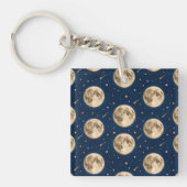 Twee naar de Maan Sleutelhanger Ruimte Verjaardags (voorkant)