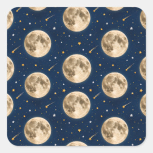 Twee Naar De Maan Sticker Verjaardagsfeestje In De