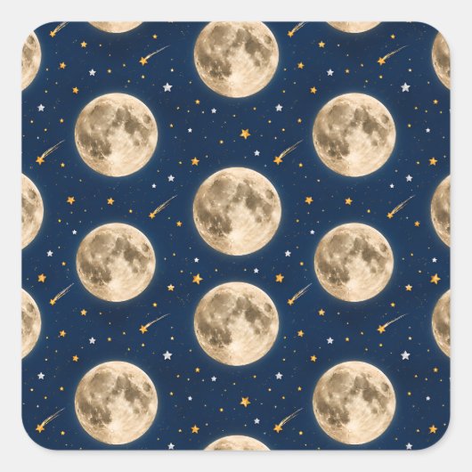 Twee Naar De Maan Sticker Verjaardagsfeestje In De (Voorkant)