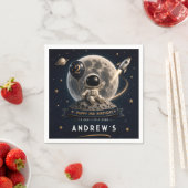 Twee Naar De Maan Verjaardag Servet (Insitu)