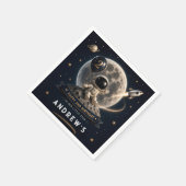 Twee Naar De Maan Verjaardag Servet (Hoek)