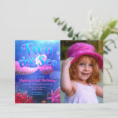 Twee naar de zee met foto Landschap Kaart (Staand voorkant)