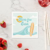 Twee naar de zee! Strand 2e verjaardag servetten (Insitu)