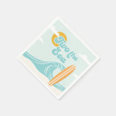 Twee naar de zee! Strand 2e verjaardag servetten (Hoek)