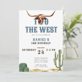 Twee naar het westerse western rodeo cowboy 2de ve kaart (Staand voorkant)