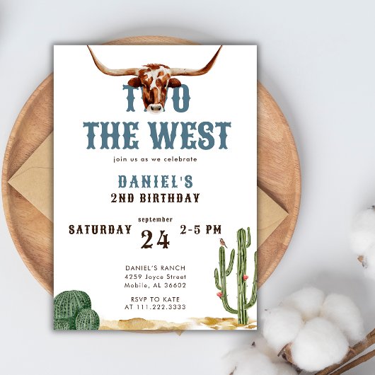 Twee naar het westerse western rodeo cowboy 2de ve kaart