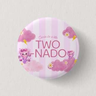 Twee-Nado verjaardag, 2e verjaardagsfeestje, torna Ronde Button 3,2 Cm